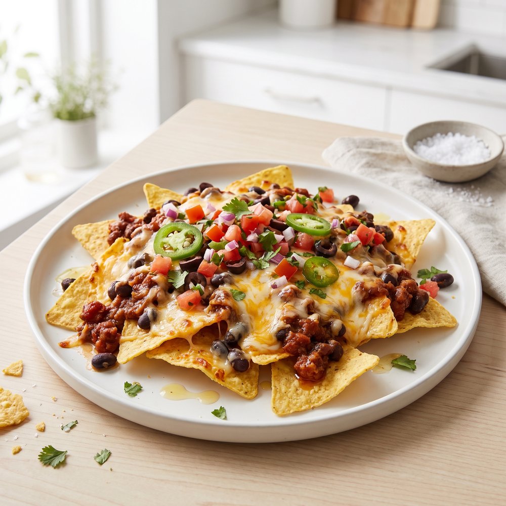 Loaded Chili Cheese Nachos