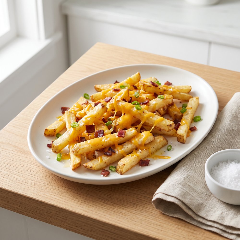 Loaded Jicama Fries