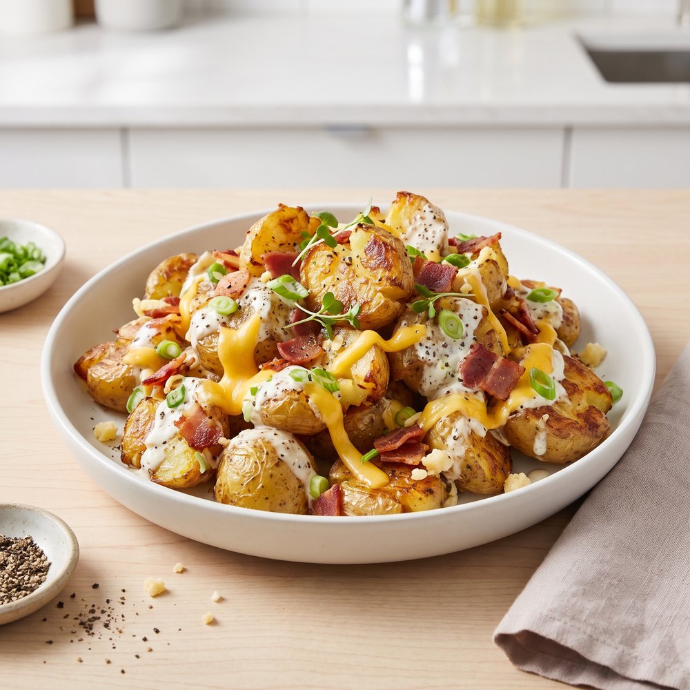 Loaded Smashed Potato Salad