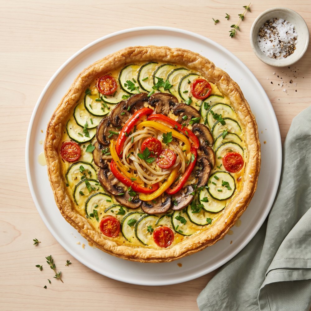 Loaded Vegetarian Quiche