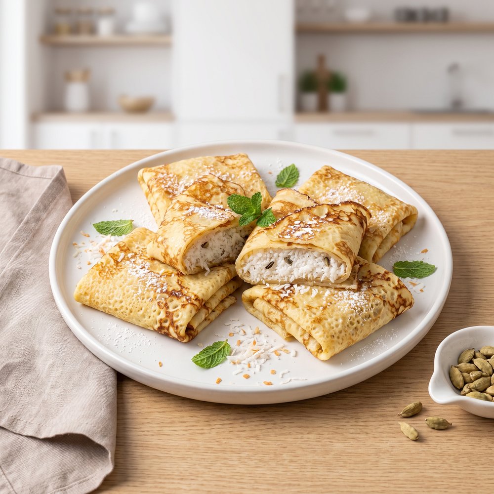 Love Letter Coconut Cardamom Crêpes