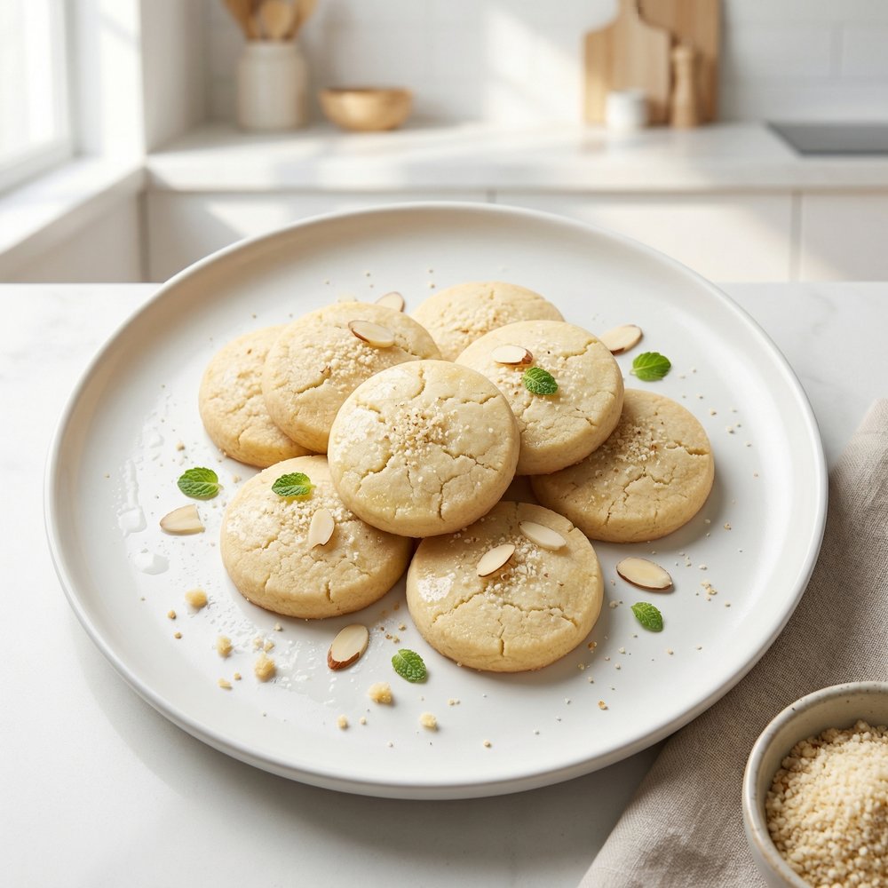 Low-Carb Almond Shortbread Cookies