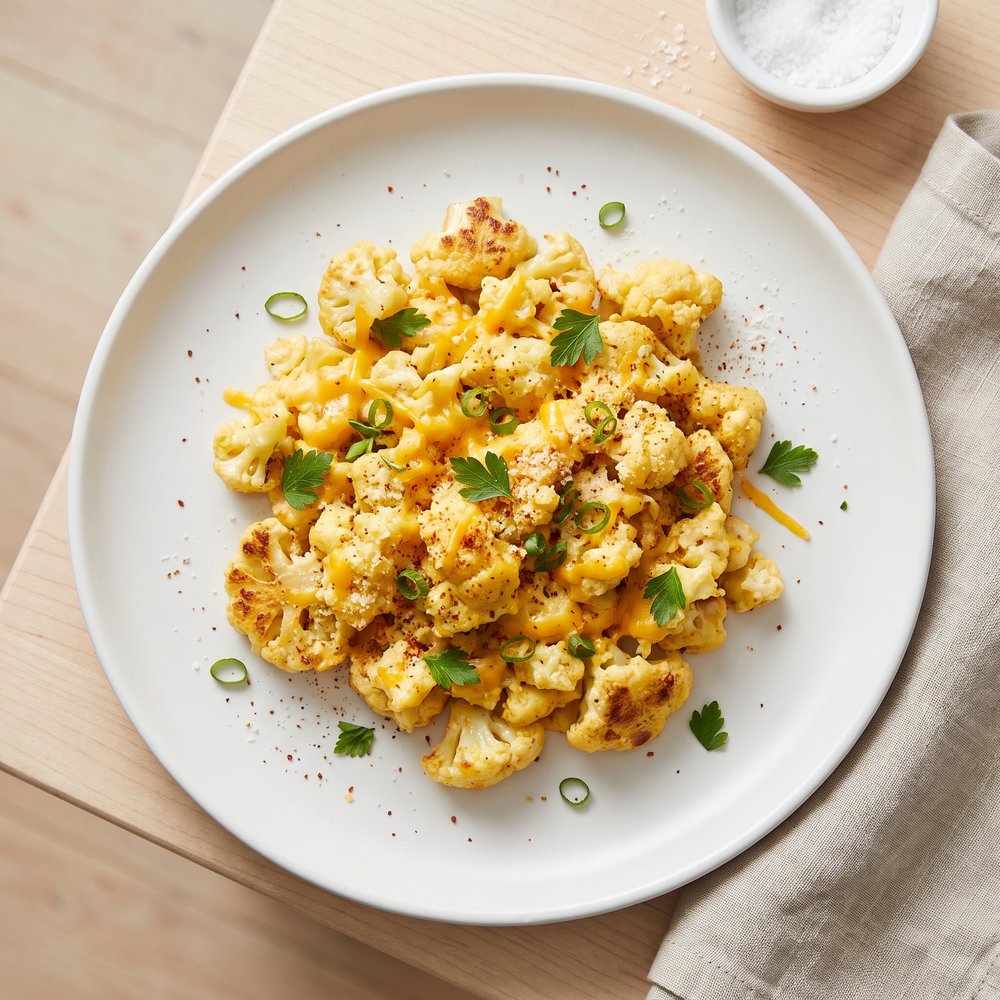 Low-Carb Cauliflower Scramble