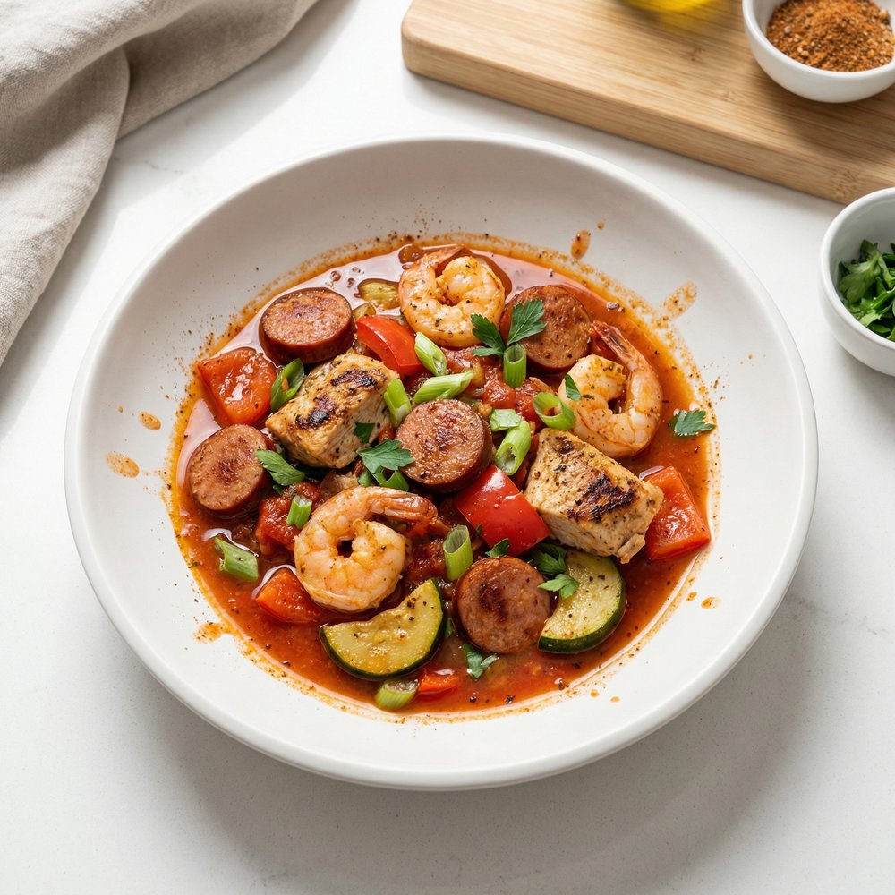 Low-Carb Cajun Jambalaya