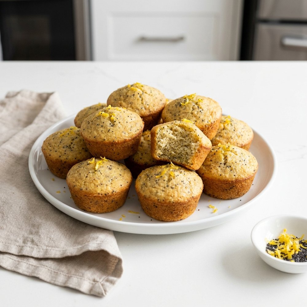 Low-Carb Keto Lemon Poppy Seed Muffins