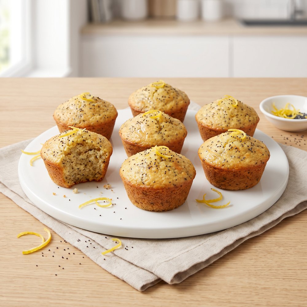 Low-Carb Keto Lemon Poppy Seed Muffins