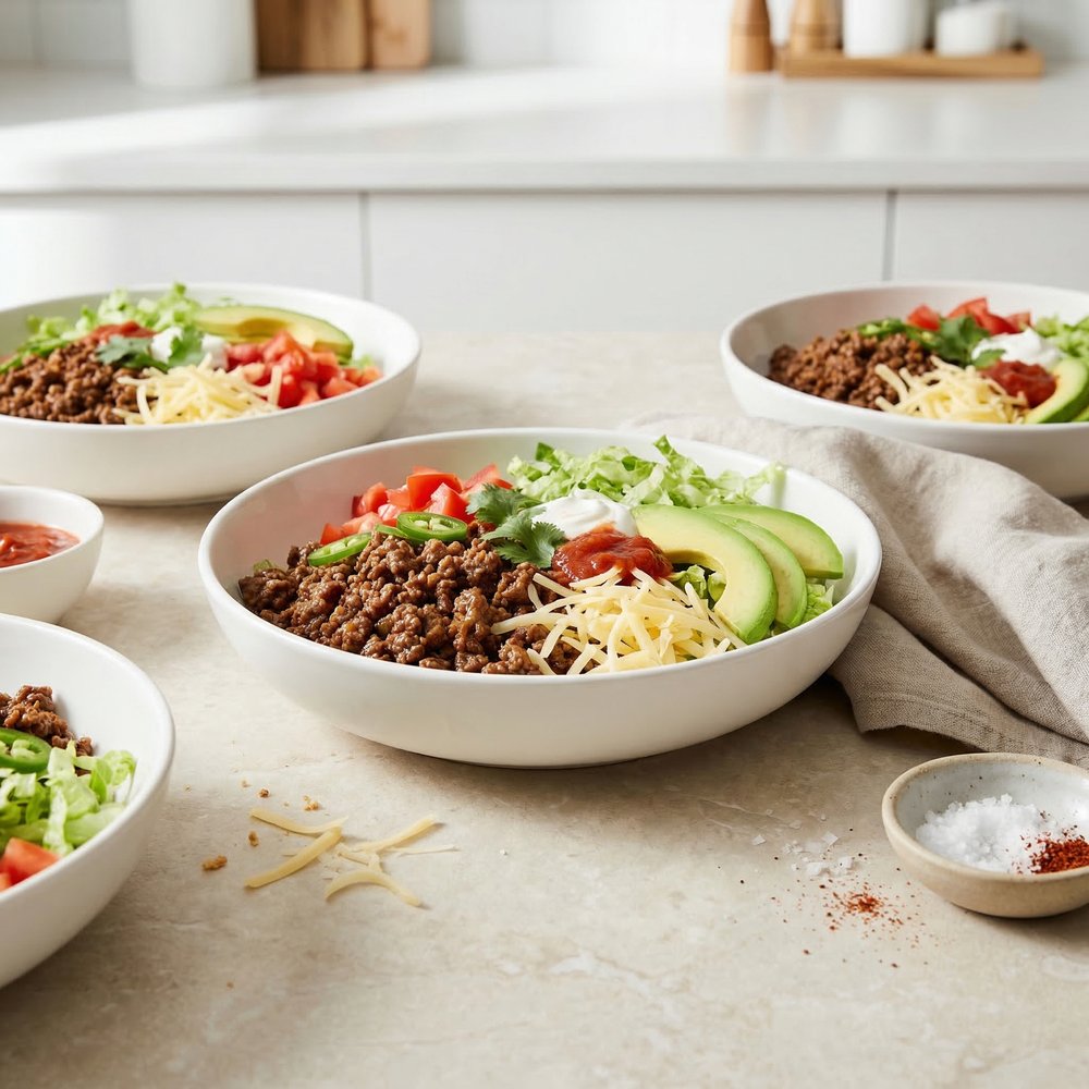 Low-Carb Taco Bowls