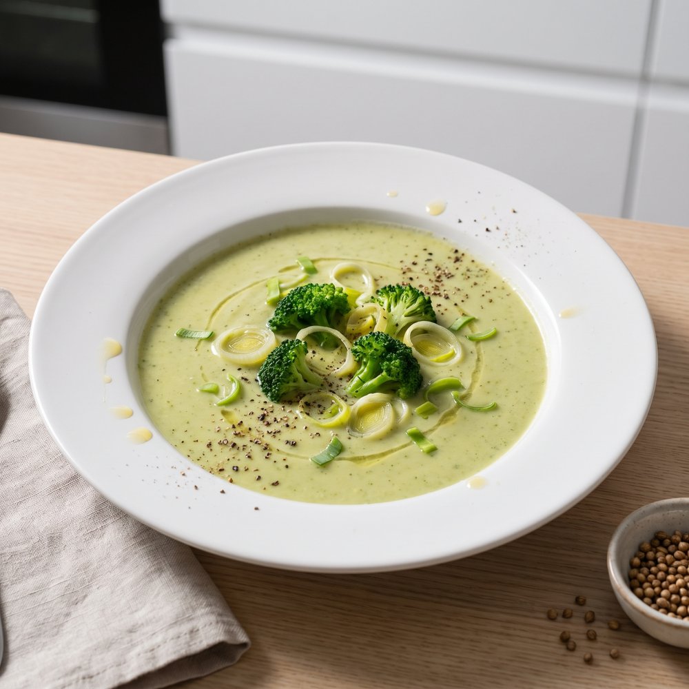 Low-Fat, Full-Flavor Cream of Broccoli Soup