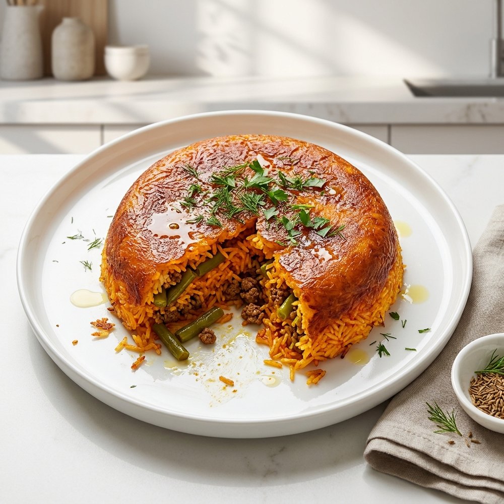 Lubia Polo (Persian Green Bean Rice)