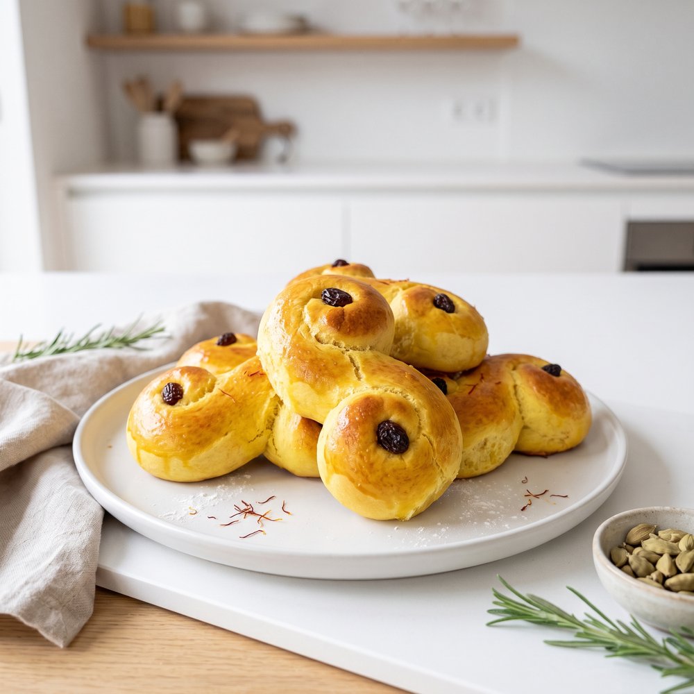 Lussekatter Swedish Saffron Buns