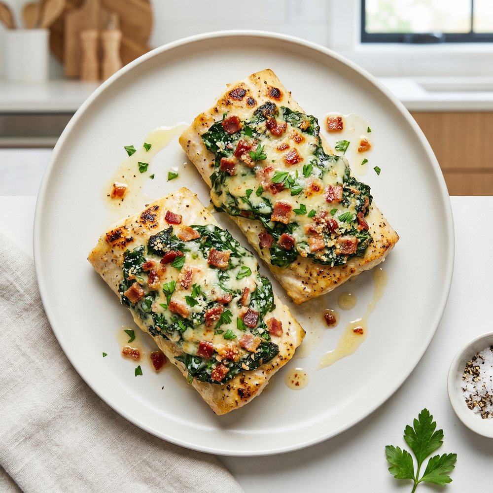Rockefeller-Style Mahi Mahi