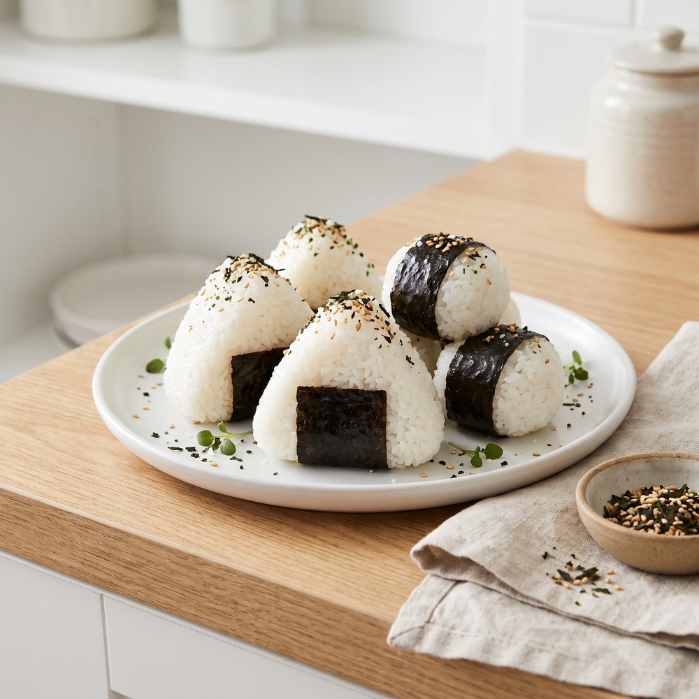 Making Japanese Rice Balls (Onigiri)