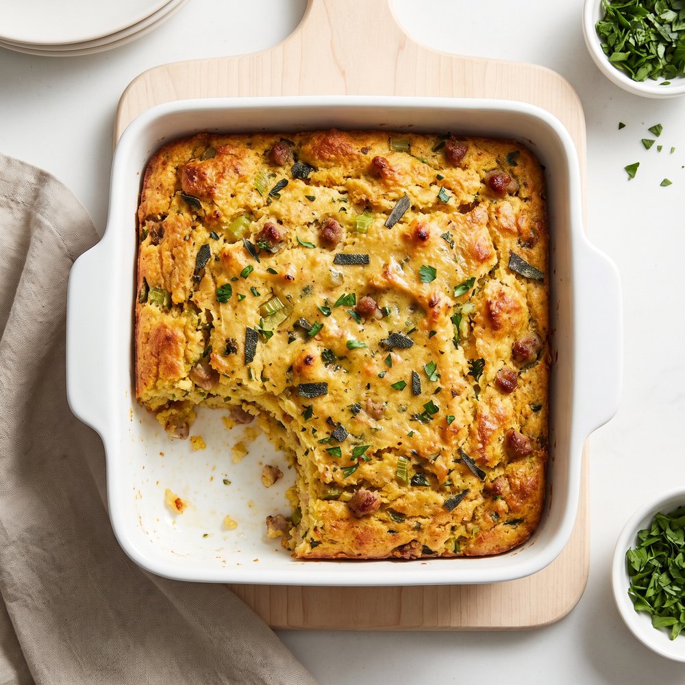 Mama’s Sausage and Cornbread Turkey Stuffing