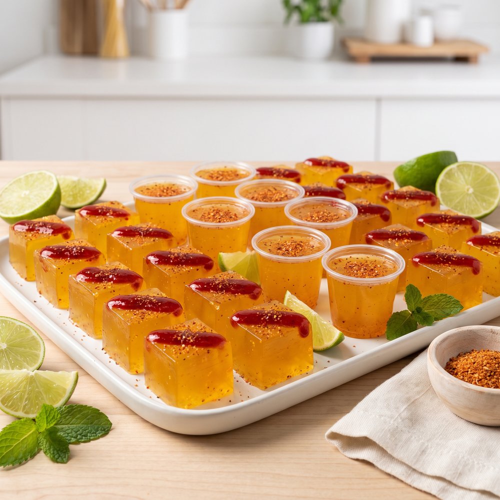 Mango Chamoy Jell-O Shots