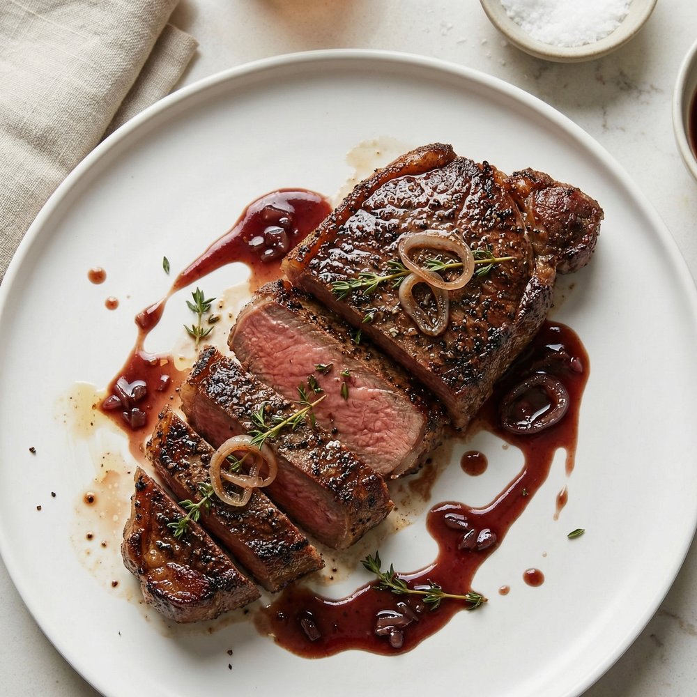 Manhattan Filet with Pan Sauce Bordelaise
