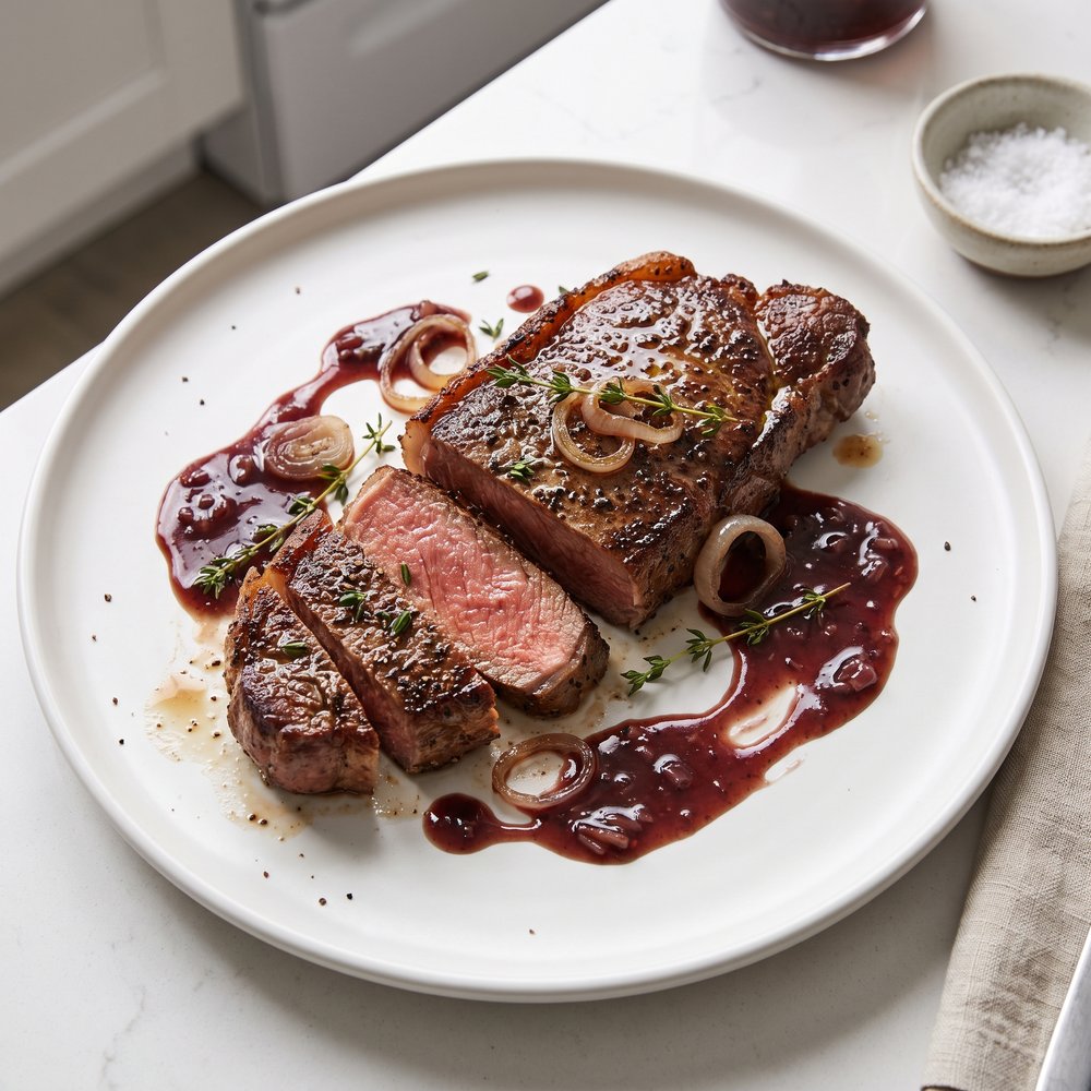 Manhattan Filet with Pan Sauce Bordelaise