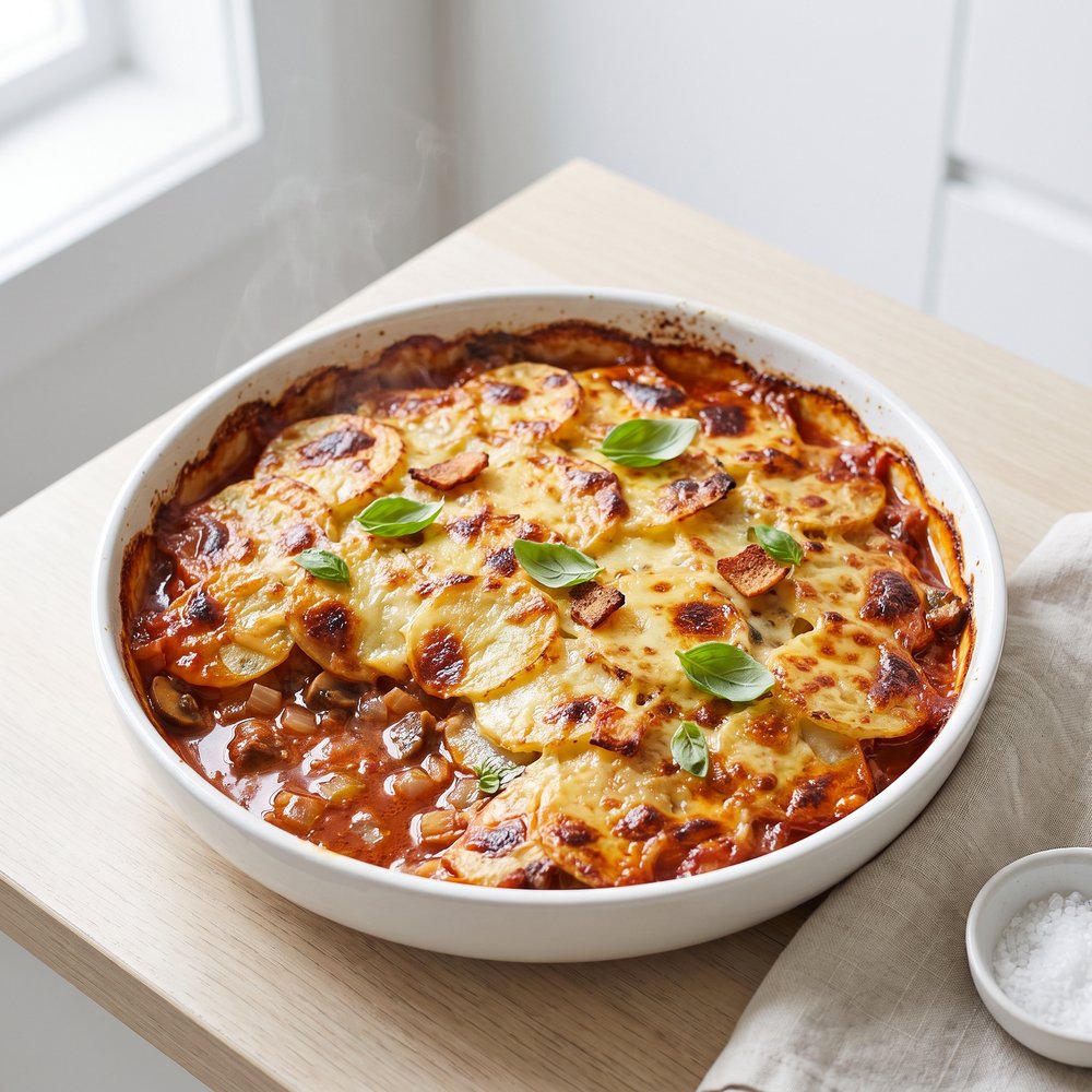 Mansaka Beef and Potato Bake