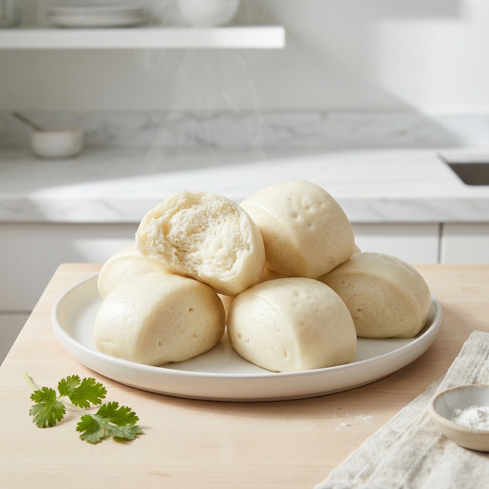Mantou: Fluffy Chinese Steamed Bread Buns