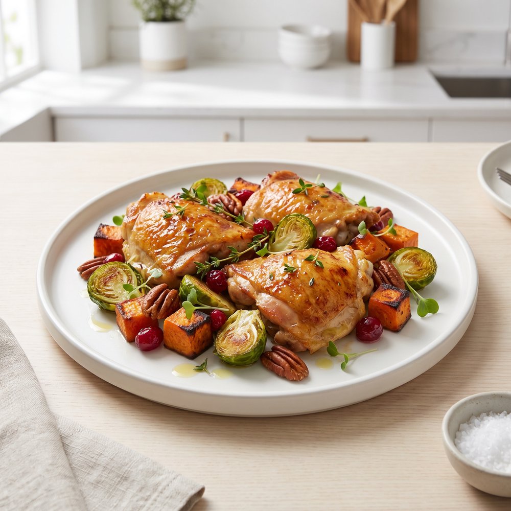 Maple-Roasted Chicken Thighs