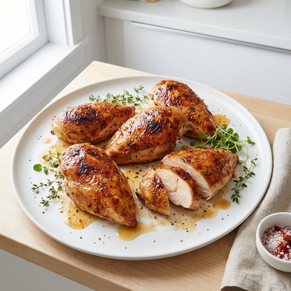 Maple-Smoked Bone-In Chicken Breasts