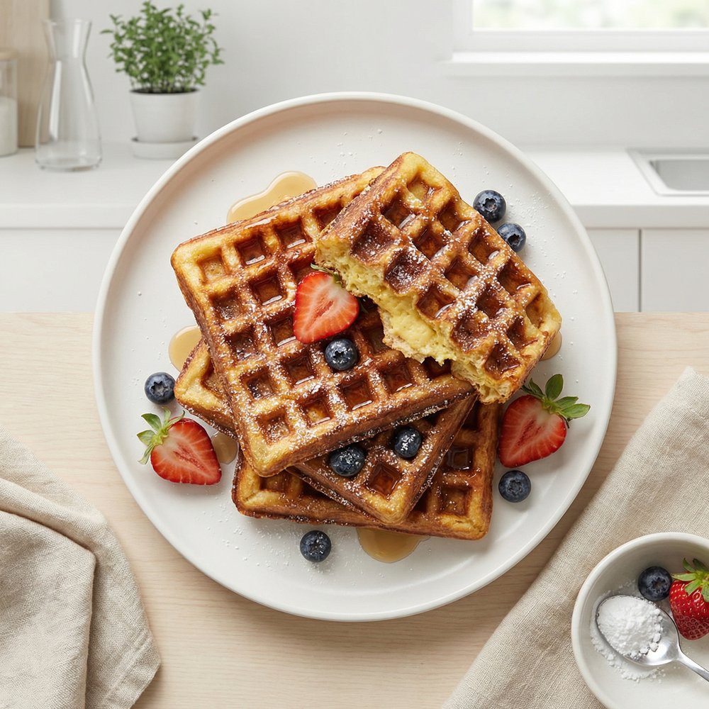 Easy French Toast Waffles