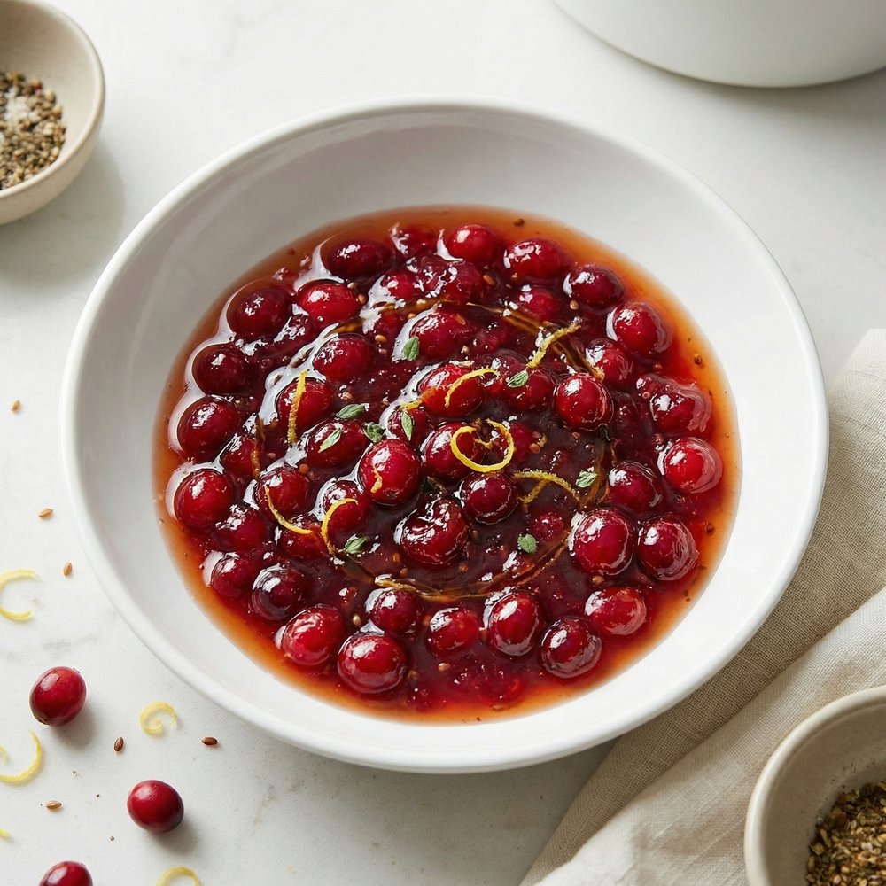Maple Syrup Cranberry Sauce