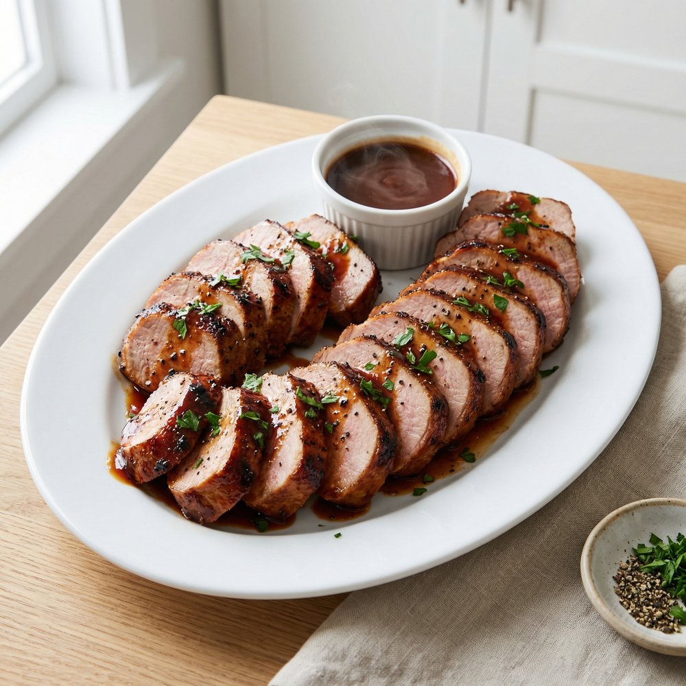 Roasted Pork Loin with Maple Glaze