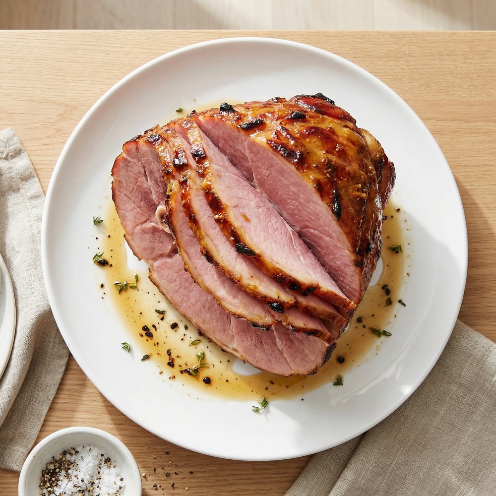 Maple-Mustard Glazed Easter Ham