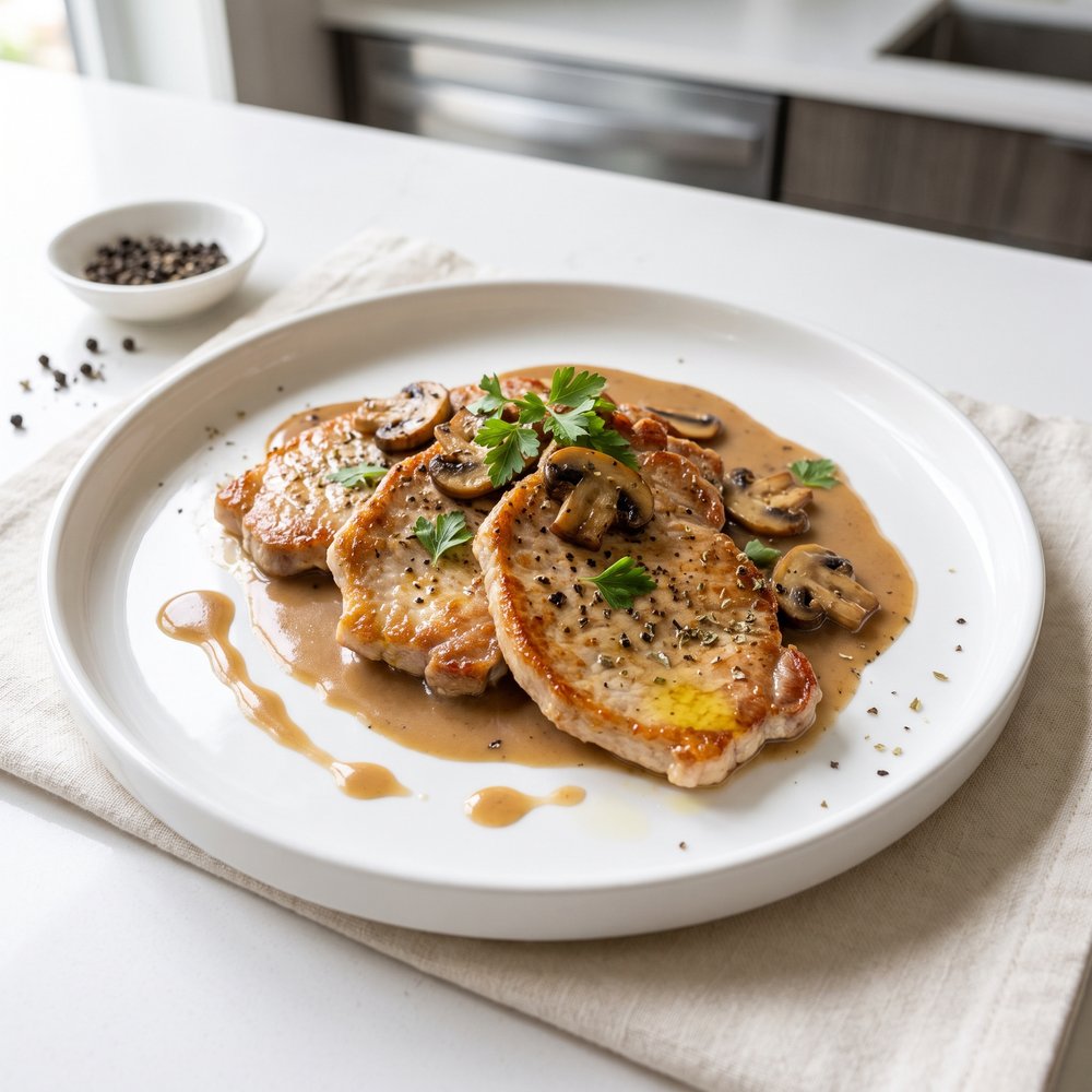 Marsala Pork Chops with Mushrooms