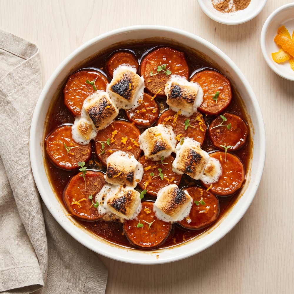 Marshmallow-Topped Candied Yams