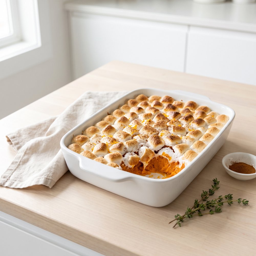 Marshmallow-Topped Sweet Potato Bake