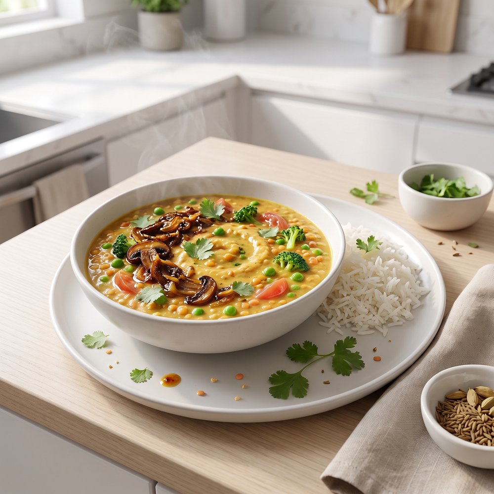 Masoor Dal with Red Split Lentils