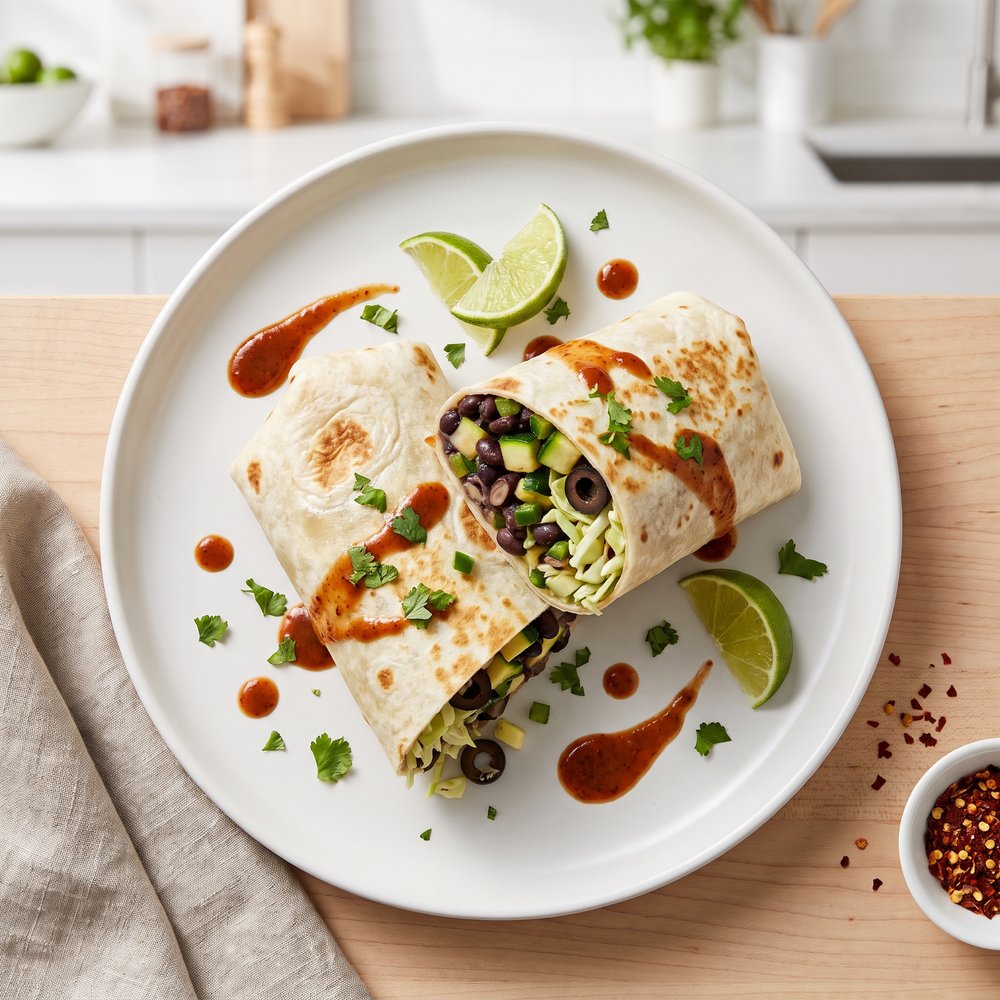 Meatless Black Bean Burritos