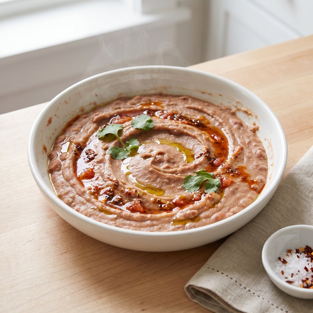 Meatless Refried Pinto Beans