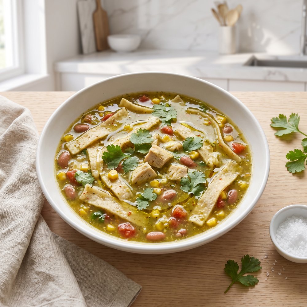 Meatless Tortilla Soup-Stew