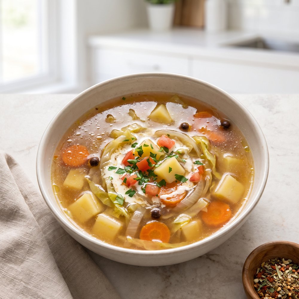 Mennonite Cabbage Borscht Soup