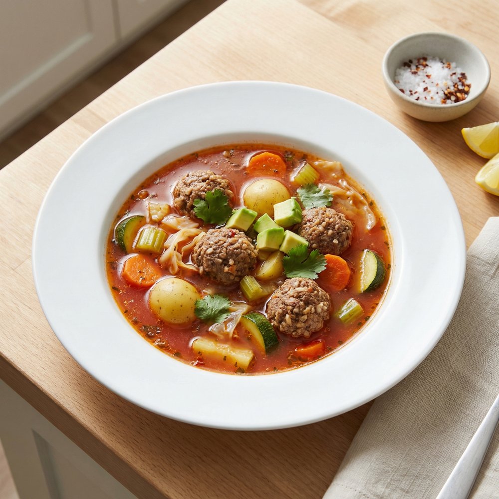 Mama’s Classic Albondigas Meatball Soup
