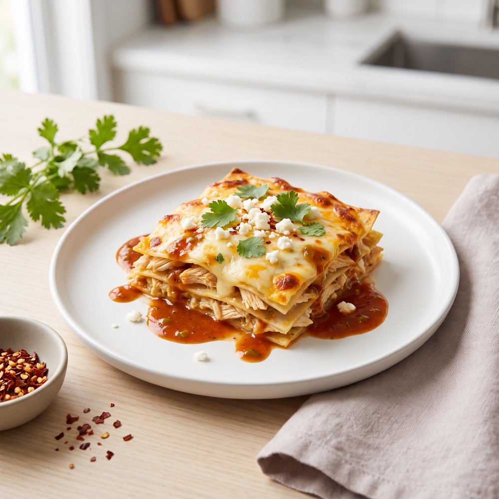 Mexican Chicken Tortilla Lasagna