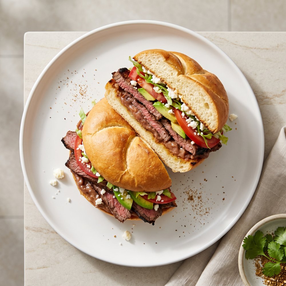 Mexican Steak Torta