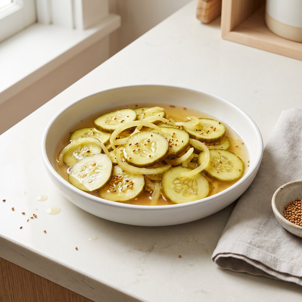 Microwave Bread-and-Butter Pickles