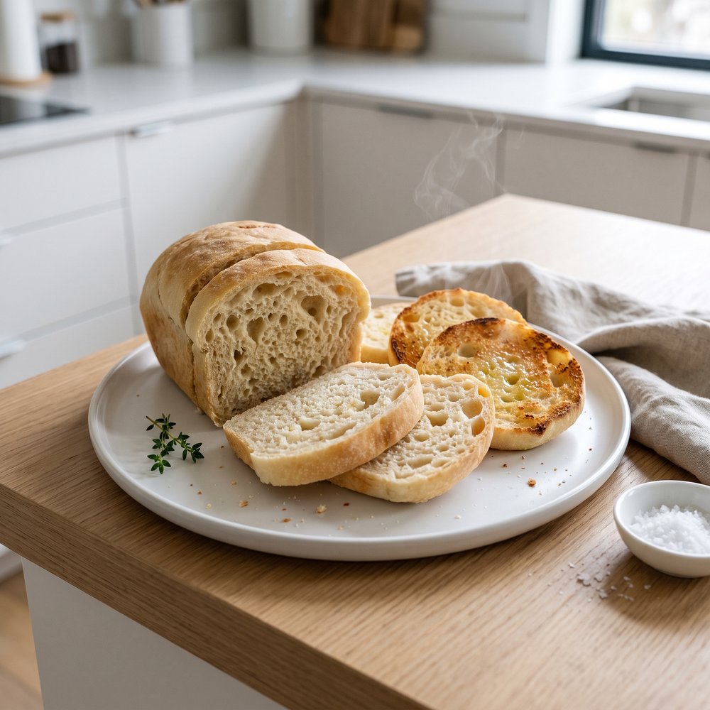 Microwave English Muffin Bread
