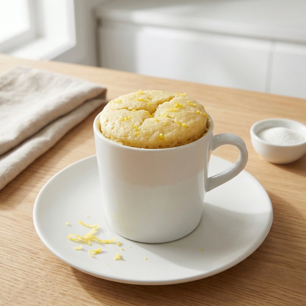Microwave Lemon Mug Cake