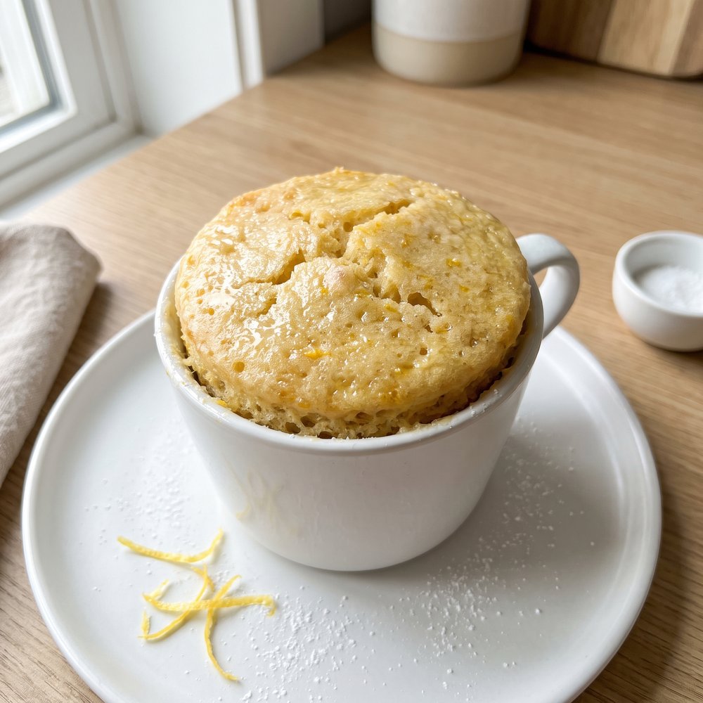 Microwave Lemon Mug Cake