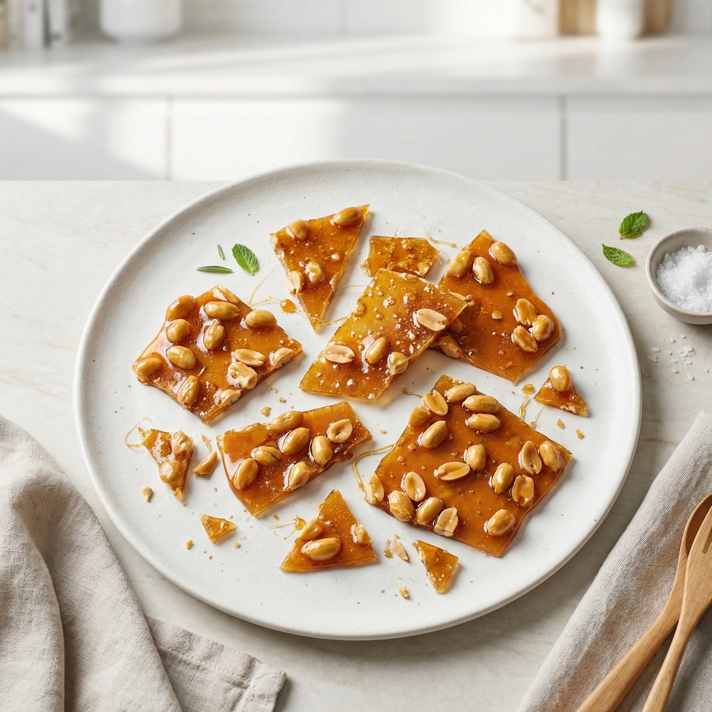 Microwave Peanut Brittle Candy
