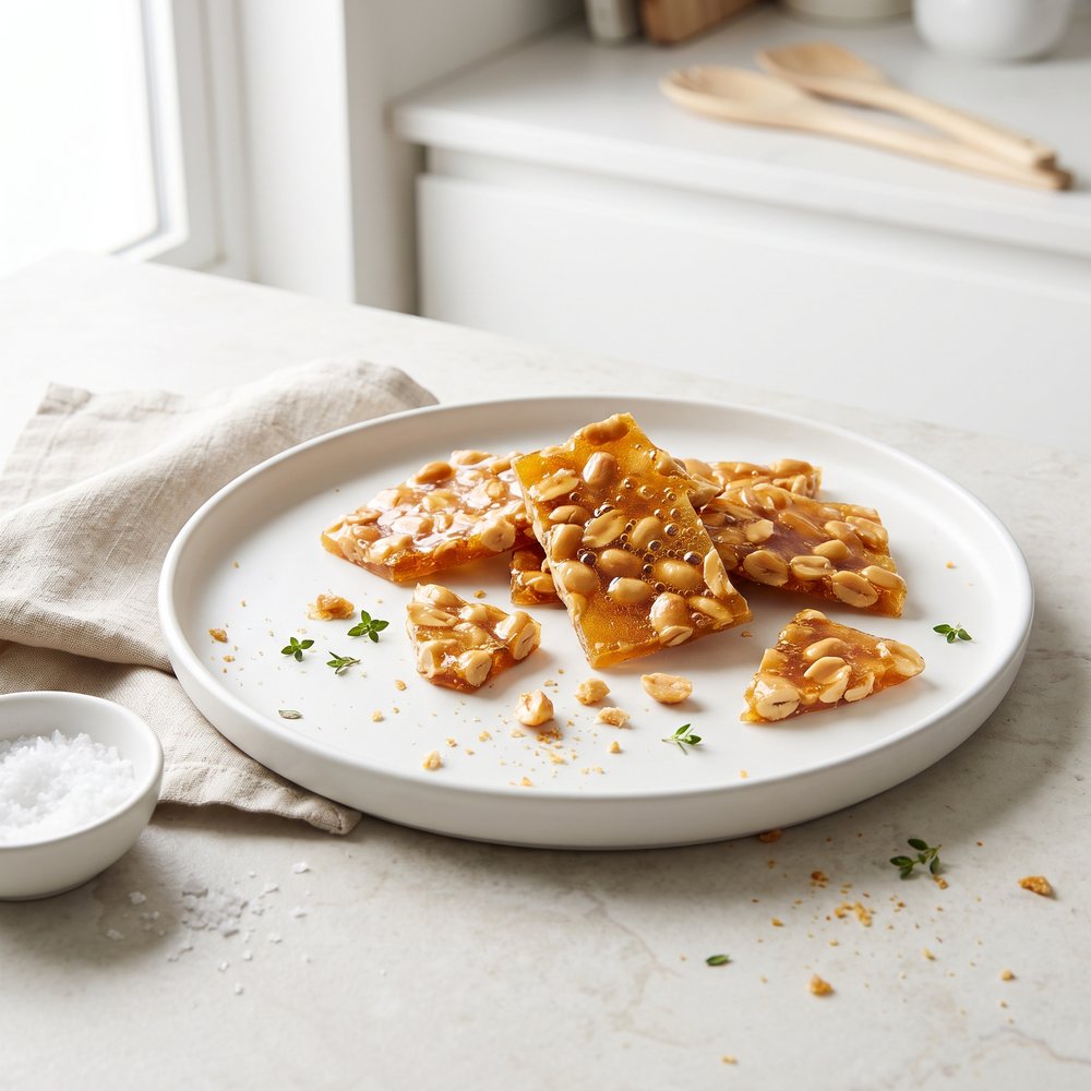 Microwave Peanut Brittle Candy