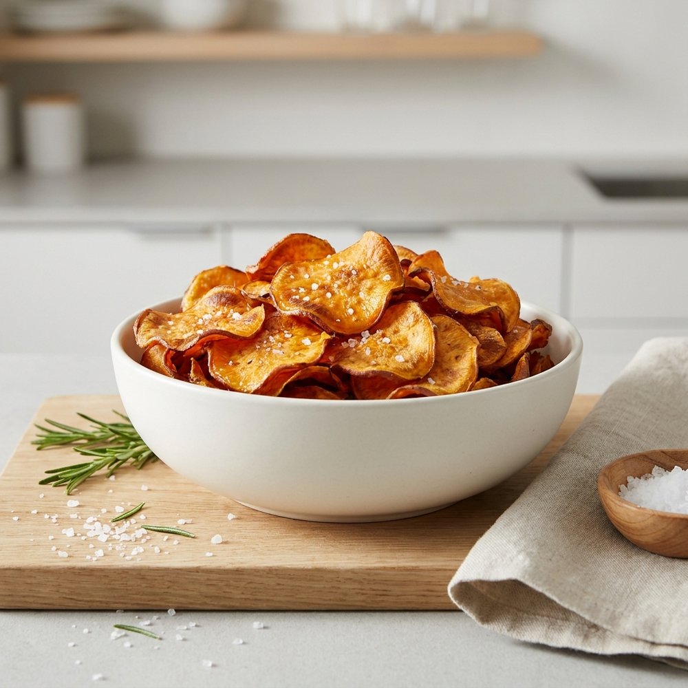 Microwaved Sweet Potato Crisps