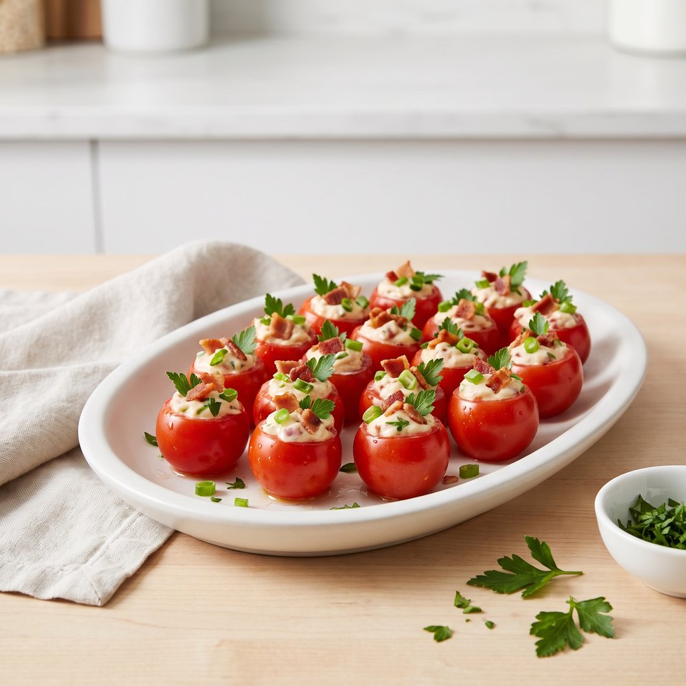 Mini BLT Stuffed Tomatoes