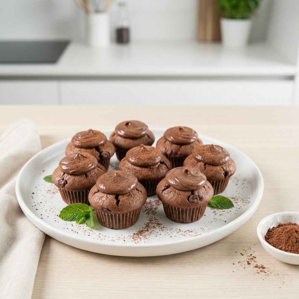 Bite-Size Chocolate Cupcakes