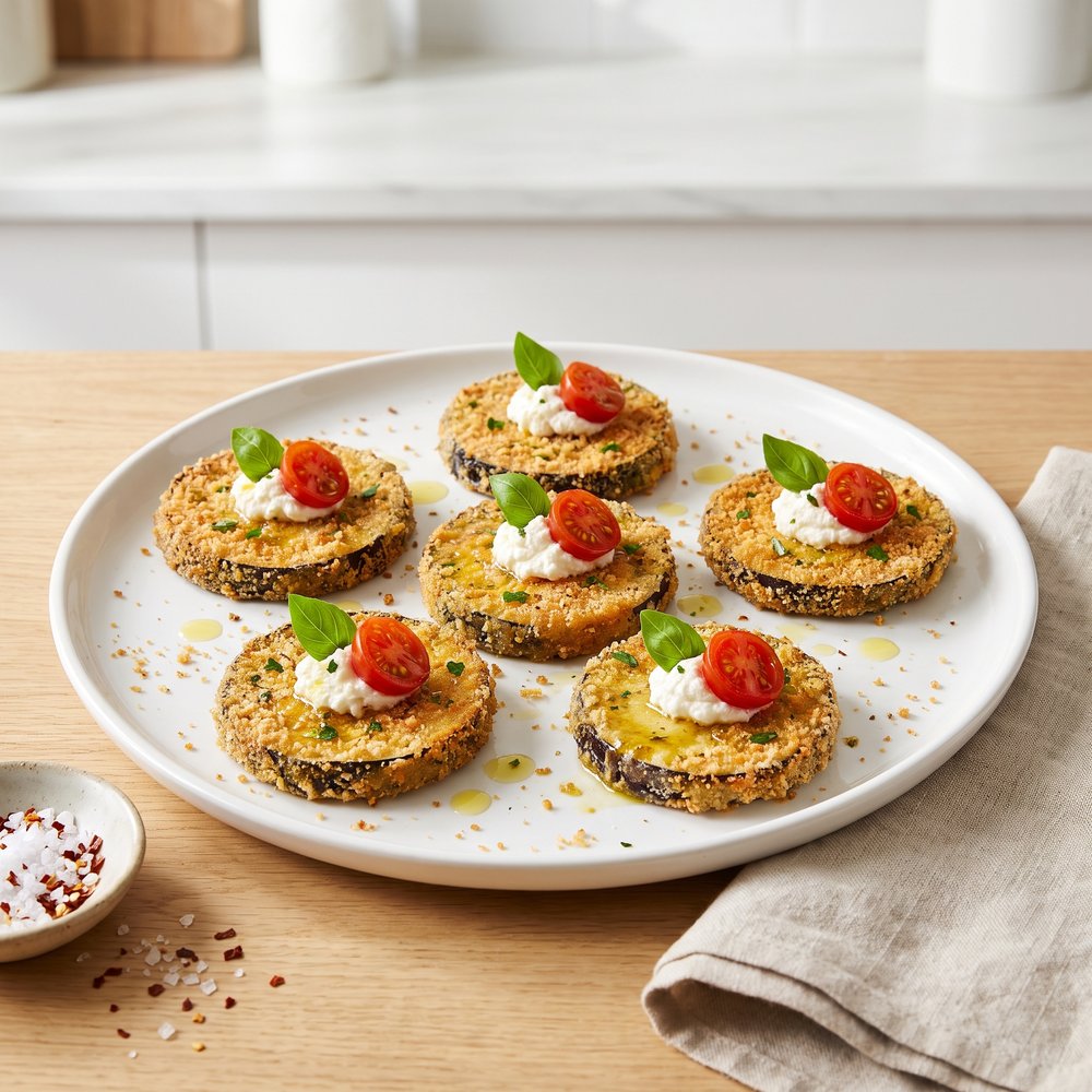 Mini Eggplant Parm Bites