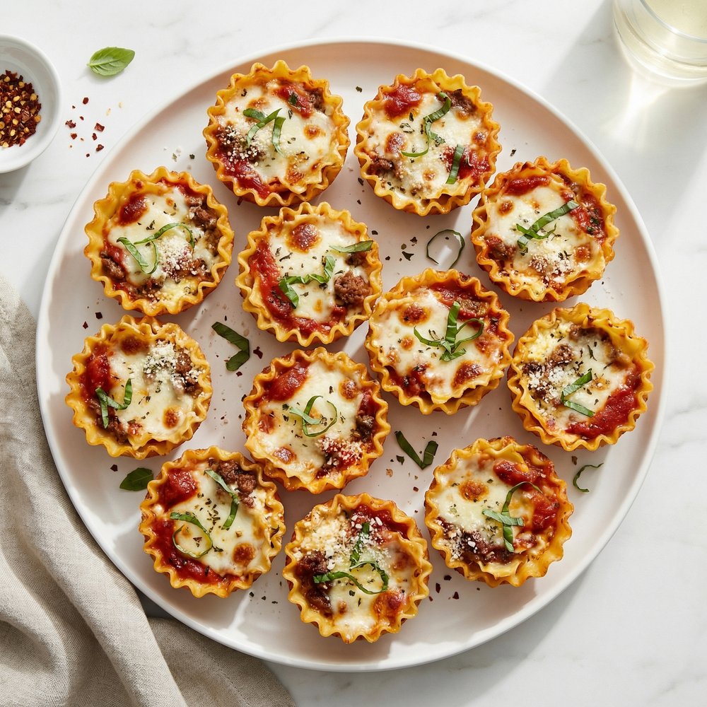 Mini Lasagna Shell Cups